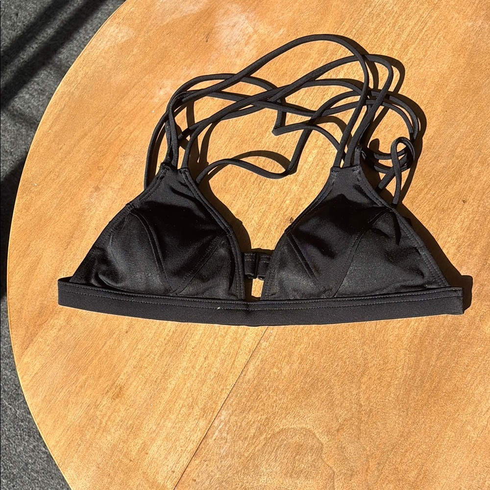 Victoria's Secret Black Strappy Swim Bra